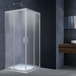 Душевое ограждение Vincea Rapid 90-100x90-100 см VSS-3R90/10MT, хром/текстурное - фото 