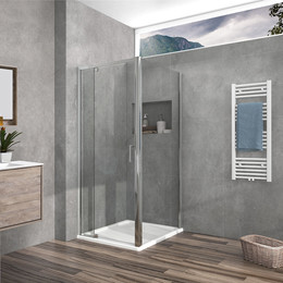 Душевое ограждение Vincea Intra 90-100x90 см VSR-1I809090CL, хром/прозрачное - фото 