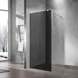 Душевая перегородка Vincea Walk-In 100 см VSW-1H100CG (стекло 8 мм) с кронштейном в комплекте, хром/тонированное - фото 