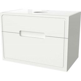 Тумба подвесная со столешницей Taliente Olejo 100 см TA-MBO-100PS-blanco, белый глянец - фото 