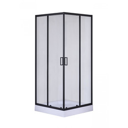Душевое ограждение Taliente 90x90 см TA-09092-1CB, черный/прозрачное - фото 