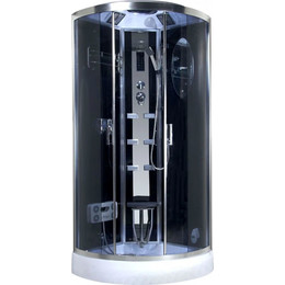 Гидробокс Niagara Ultra NG-901-01 90x90 см, хром/тонированное (безсиликоновая сборка) - фото 