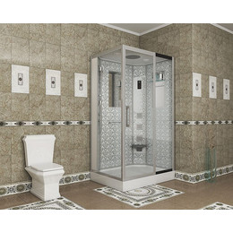 Гидробокс Niagara Luxe NG-7711WR 120x90 см, серебро/прозрачное - фото 