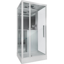 Душевое кабина Grossman 90x100 см GR166, белый/прозрачное - фото 