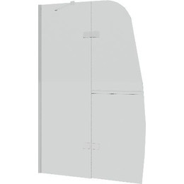 Шторка для ванны Grossman 1100х1500 мм GR-102/2, хром/прозрачное - фото 