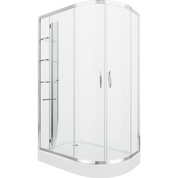 Душевое ограждение Grossman Classic 120x80 см GR-9120L L, хром/прозрачное - фото 