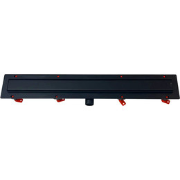 Трап Veconi Klasik/Floor Black 75 см V750KB, черный матовый (под плитку), Цвет производителя: чёрный матовый, Размер трапа: 750 - фото 
