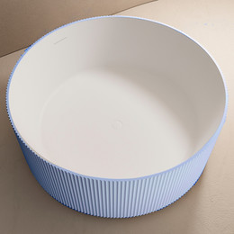 Ванна отдельностоящая Abber Stein 150x150 см AS9679Blau, голубой - фото 