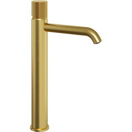 Смеситель для раковины высокий Paini Cox Grip 7GPJ205OLL, золото матовое - фото 