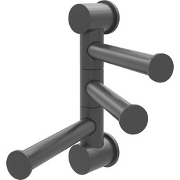 Держатель для полотенец WasserKraft K-1053B, цвет чёрный - фото 