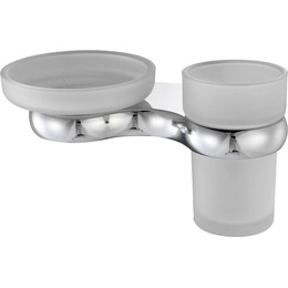 Стакан для зубных щеток с мыльницей WasserKraft Berkel K-6826 - фото 