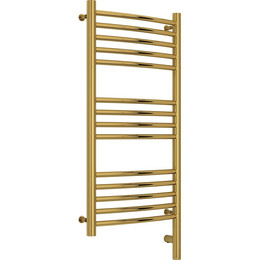 Полотенцесушитель электрический Сунержа Богема 3.0 П14 800x400 мм (выгнутая перемычка) 03-5803-8040 R, золото - фото 
