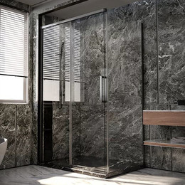 Душевое ограждение Veconi Premium Trento 150x80 см PTC40-SP-15080-GR-01-C4 (стекло 8 мм), графит/прозрачное - фото 