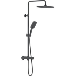 Душевая стойка с термостатом Damixa Gala 953800300, черный - фото 