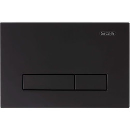 Кнопка смыва Sole S0323 Black - фото 