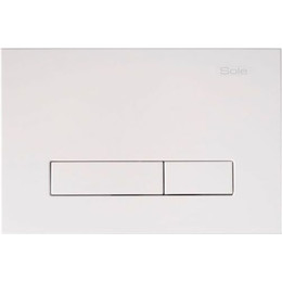 Кнопка смыва Sole S0120 White - фото 