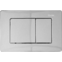 Кнопка смыва Sole S0423 Chrome metal - фото 