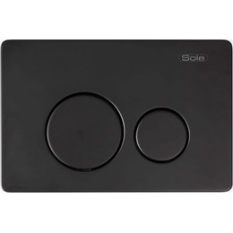 Кнопка смыва Sole S0523 Black metal - фото 