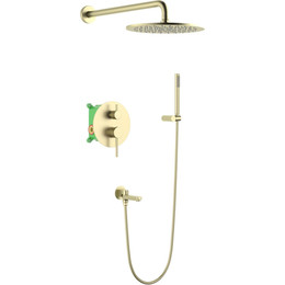 Душевая система для ванны Timo Saona SX-2379/17SM, золото матовое - фото 