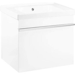 Тумба подвесная с раковиной Pestan Novel 60 см NVL600T-DR (раковина Dreja 60) белый - фото 