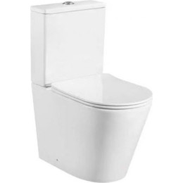 Унитаз-компакт безободковый Sole Torr 2 с тонкой крышкой микролифт - фото 