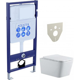 Инсталляция Aquatek Standart 50 INS-0000012 с подвесным унитазом Aquatek Либра AQ0530N-00 - фото 