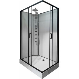 Душевая кабина Loranto Neo 120х80 см CS-21813, чёрный/прозрачное - фото 