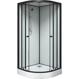 Душевая кабина Loranto Neo 90x90 см CS-22109, чёрный/прозрачное - фото 