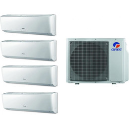 Мульти сплит-система Gree Lomo Inverter R32 4xGWH09QCXB-K6DNC2F/I+GWHD(36)NK6LO(LC)(LH) - фото 