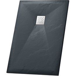 Поддон каменный Grossman Strong 120x90 см GR-S290120Q, графит матовый - фото 