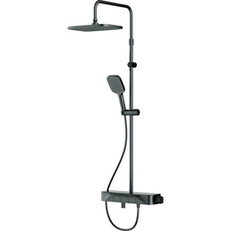 Душевая стойка с термостатом Am.Pm Func F078F322, черный, Цвет производителя: чёрный - фото 