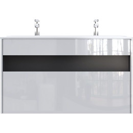 Тумба подвесная с раковиной Am.Pm Func 120 см M8FFUX1201WG, белый глянцевый, Цвет фасада: белый - фото 