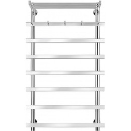 Полотенцесушитель электрический Secado Понтида 1 КСП с полкой П8 400x1000 мм (возможность скрытого подключения) - фото 