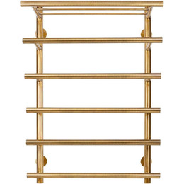 Полотенцесушитель электрический Secado Турин 6 с полкой П6 500x800 мм (возможность скрытого подключения) бронза - фото 