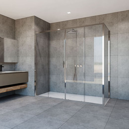 Душевое ограждение Vincea Garda 190x90 см VSR-1G29019CL, хром/прозрачное - фото 