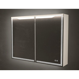 Зеркало-шкаф Art&Max Merano 100 см AM-Mer-1000-800-2D-DS-F, bianco lucido - фото 