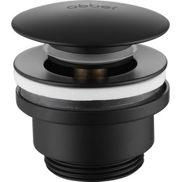 Донный клапан Abber AF0011B, черный матовый - фото 