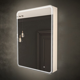 Зеркало-шкаф Art&Max Merano Verona 60 см AM-Ver-600-800-2D-R-DS-F R, bianco lucido - фото 