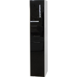 Пенал подвесной Эстет Vegas 35 см L ФР-00003495, чёрный/белый - фото 