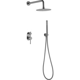 Душевая система для душа Boheme Uno 464-SGM, shine gun metal, Цвет производителя: shine gun metal - фото 