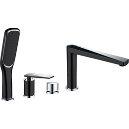 Смеситель для ванны Boheme Venturo 370-B, black chrome, Цвет производителя: black chrome - фото 