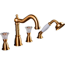 Смеситель для ванны Boheme Camelia 391, бронза - фото 