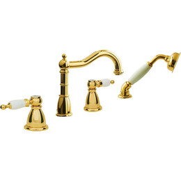 Смеситель для ванны Boheme Oro 395, золото - фото 