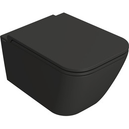 Унитаз подвесной безободковый Globo Stone STS05.SK, Smoke, Цвет производителя: чёрный - фото 