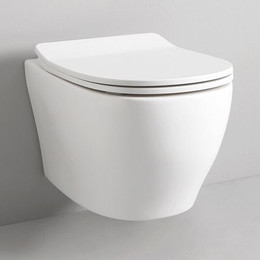 Унитаз подвесной безободковый ArtCeram Ten TEV006 01 00 сиденье с крышкой микролифт - фото 