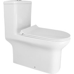 Унитаз-моноблок безободковый Creo Ceramique One ON0103 с крышкой микролифт - фото 