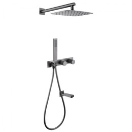 Душевая система для ванны Abber Rund AF8717NG, никель - фото 