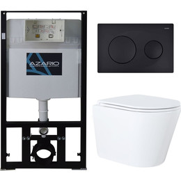 Инсталляция с подвесным унитазом Azario Teramo AZ-8010-1000+AZ-8200-0013+AZ-0053 - фото 