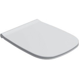 Сиденье с крышкой для унитаза Globo Genesis микролифт GN020.BIOR, белый/золото - фото 