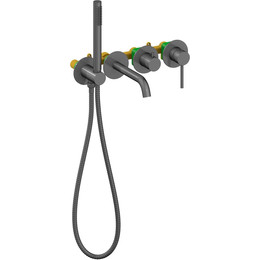 Смеситель для ванны Timo Saona 2314/18YSM, черное золото - фото 